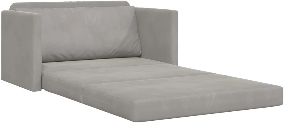 Sofa lova Šviesiai pilka 124 x 71 x 78 cm Aksomas