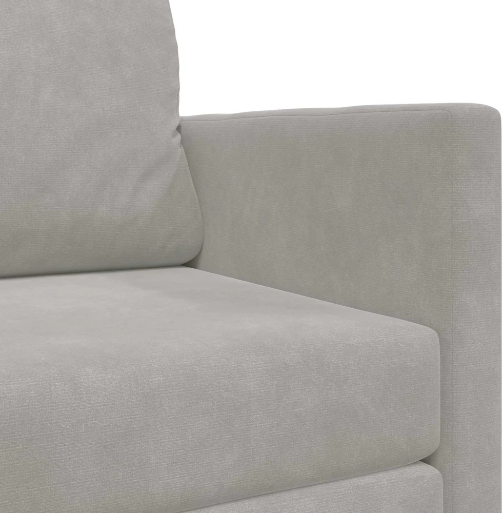 Sofa lova Šviesiai pilka 124 x 71 x 78 cm Aksomas