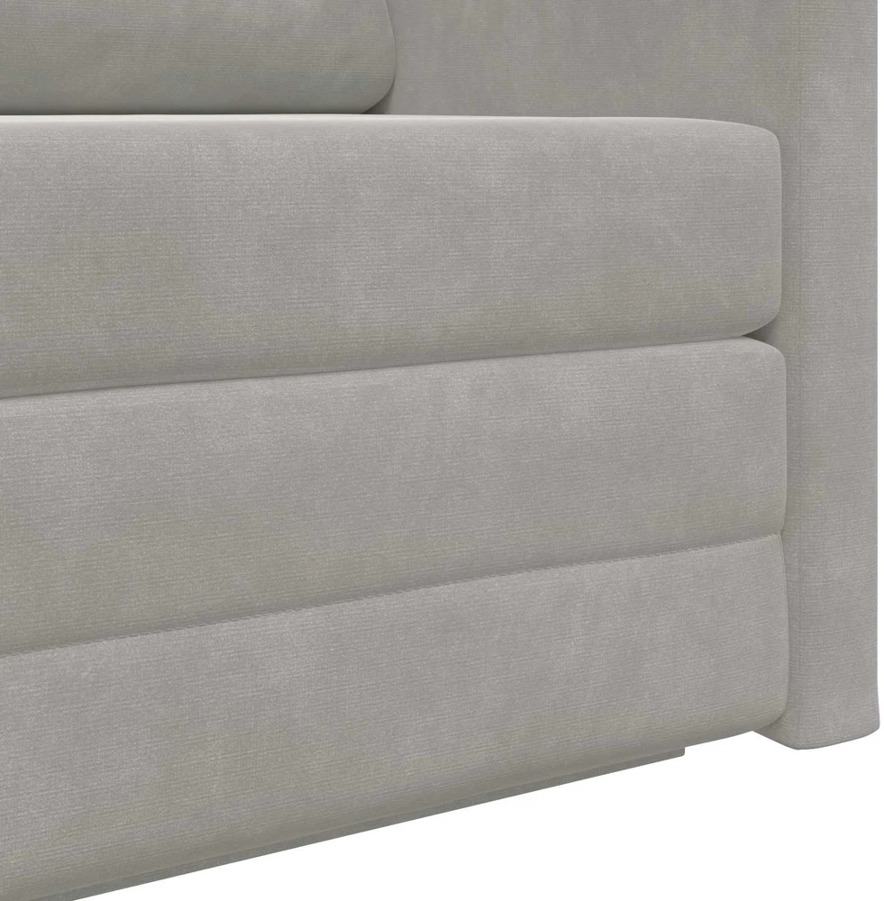 Sofa lova Šviesiai pilka 124 x 71 x 78 cm Aksomas