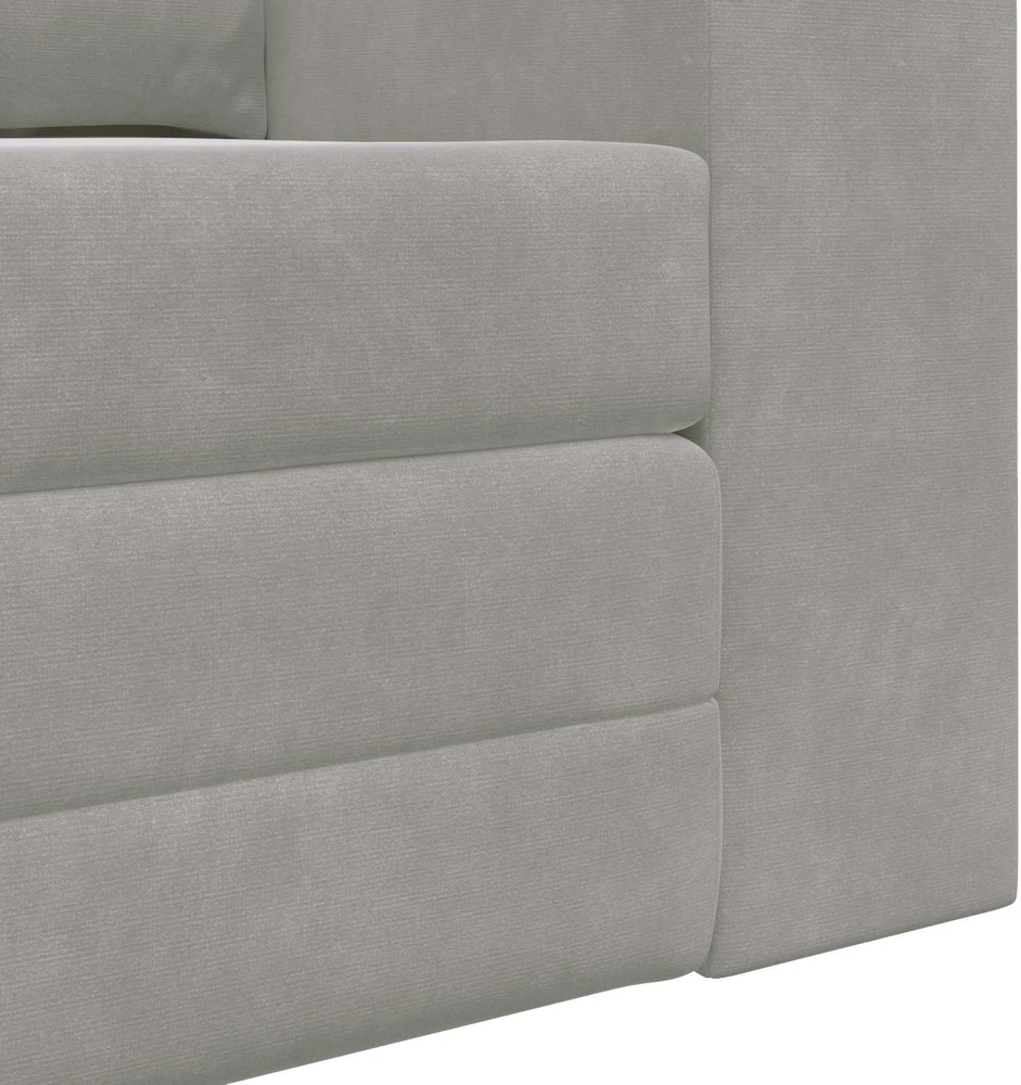 Sofa lova Šviesiai pilka 148 x 71 x 83 cm Aksomas