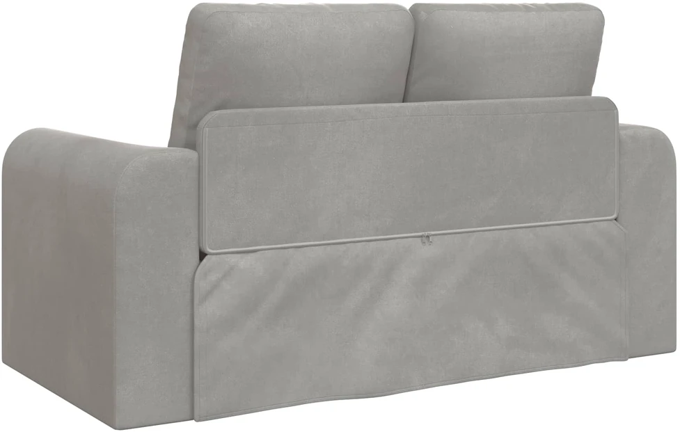 Sofa lova Šviesiai pilka 148 x 71 x 83 cm Aksomas
