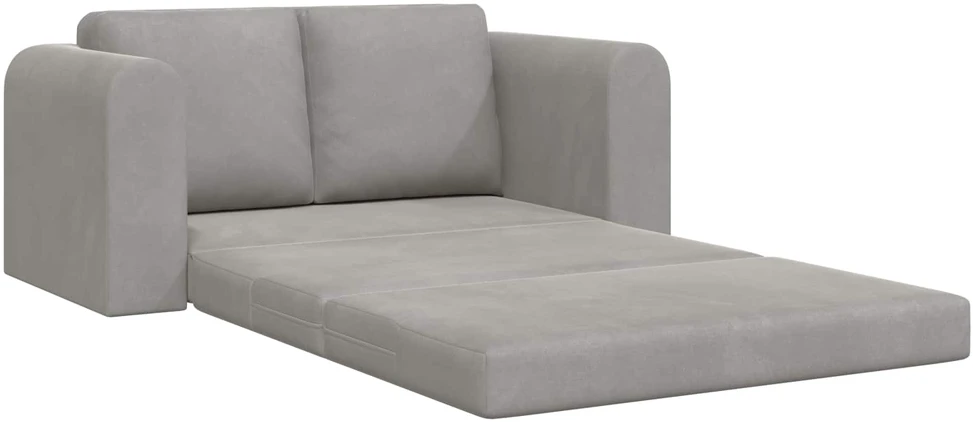 Sofa lova Šviesiai pilka 148 x 71 x 83 cm Aksomas