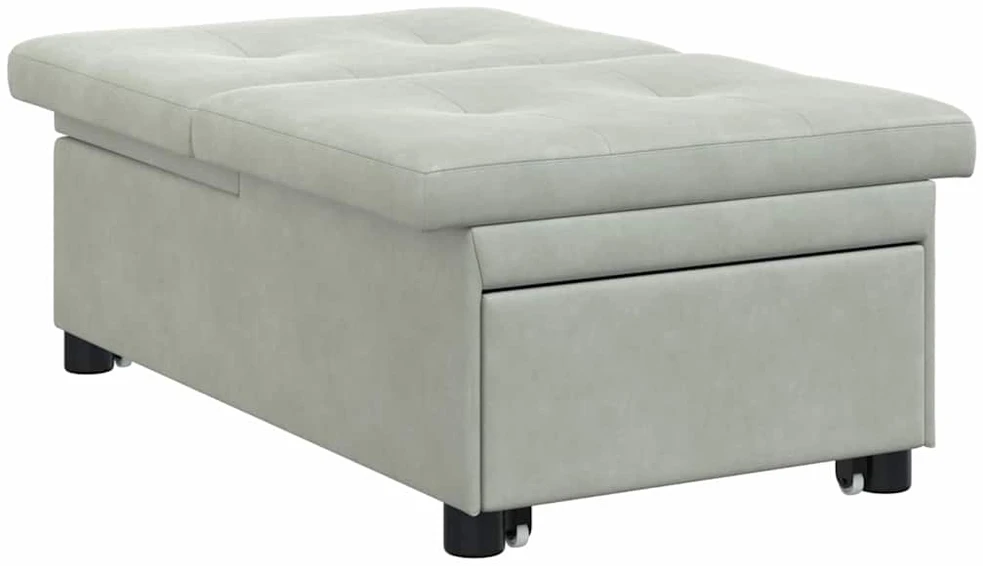 Sofa lova Šviesiai pilka 194 x 67 x 82 cm Aksomas