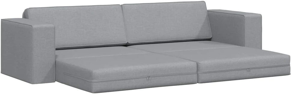 Sofa lova Šviesiai pilka 245 x 78 x 77 cm audinys