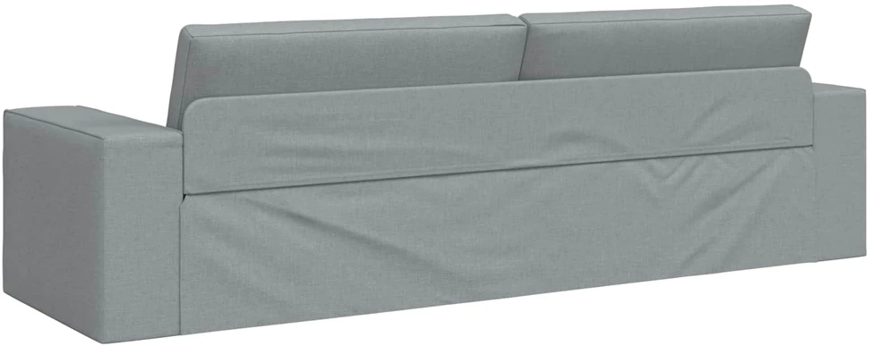 Sofa lova Šviesiai pilka 245 x 78 x 77 cm audinys