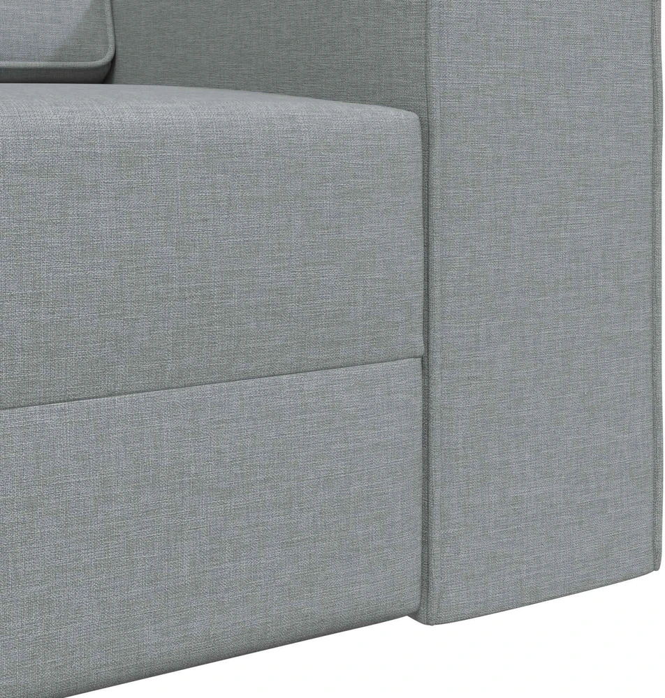 Sofa lova Šviesiai pilka 245 x 78 x 77 cm audinys