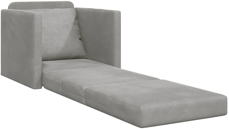 Sofa lova Šviesiai pilka 74 x 77 x 81 cm Aksomas