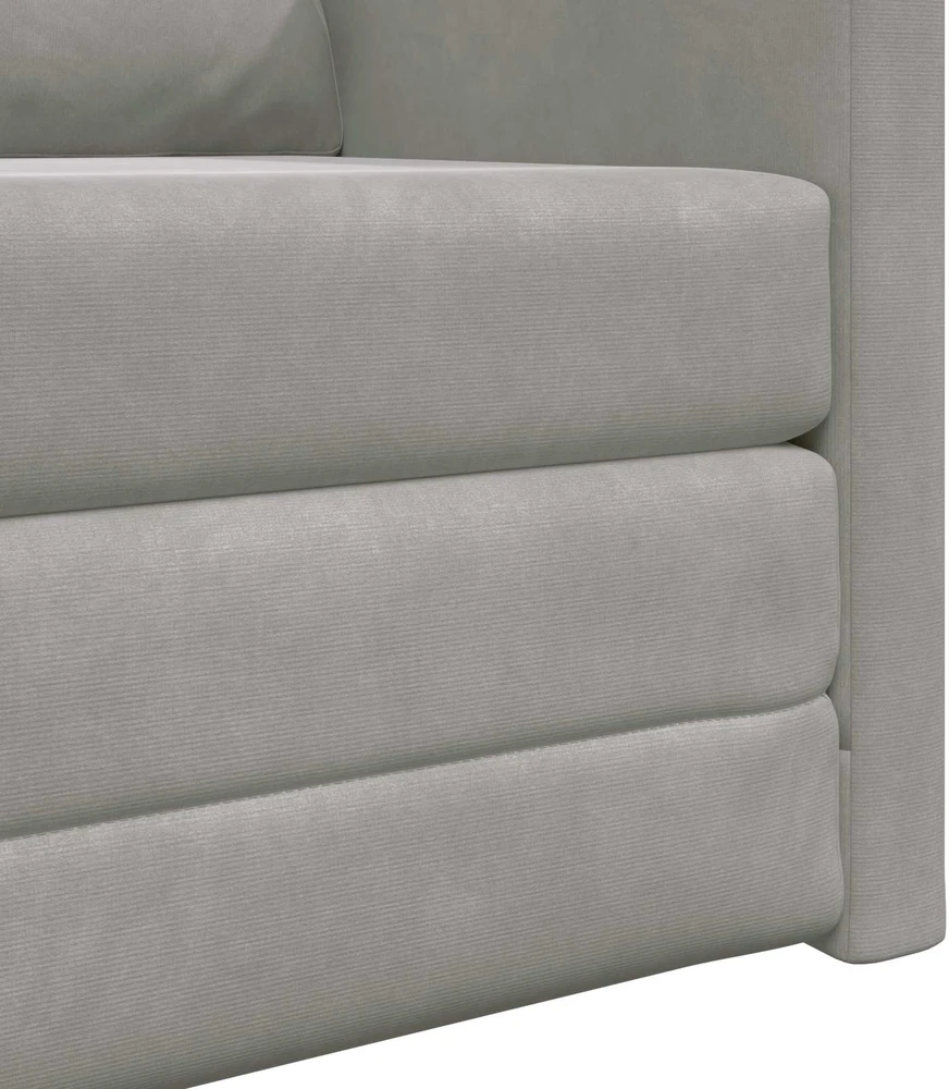 Sofa lova Šviesiai pilka 74 x 77 x 81 cm Aksomas