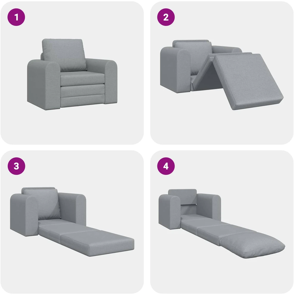 Sofa lova Šviesiai pilka 98 x 71 x 83 cm audinys