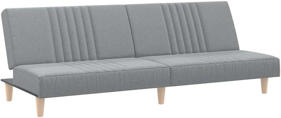 Sofa-lova, šviesiai pilkos spalvos, audinys