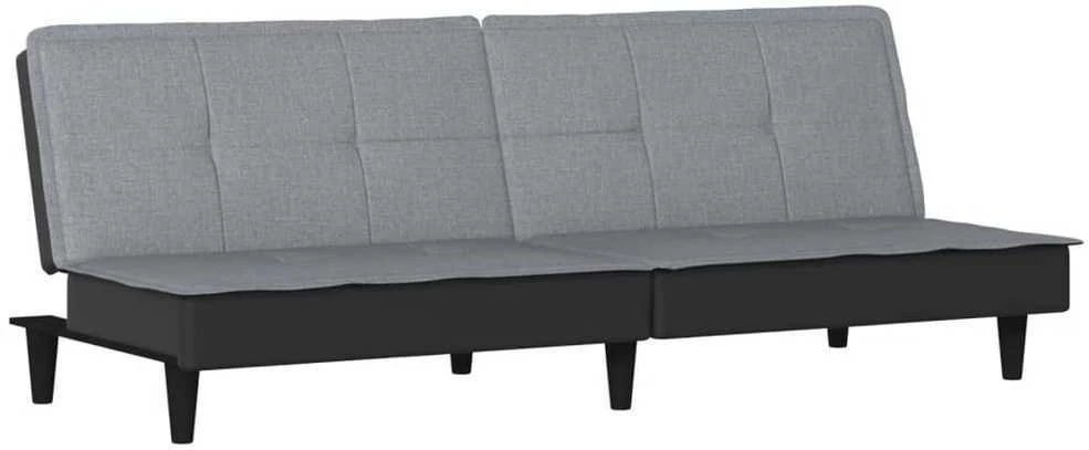 Sofa-lova, šviesiai pilkos spalvos, audinys