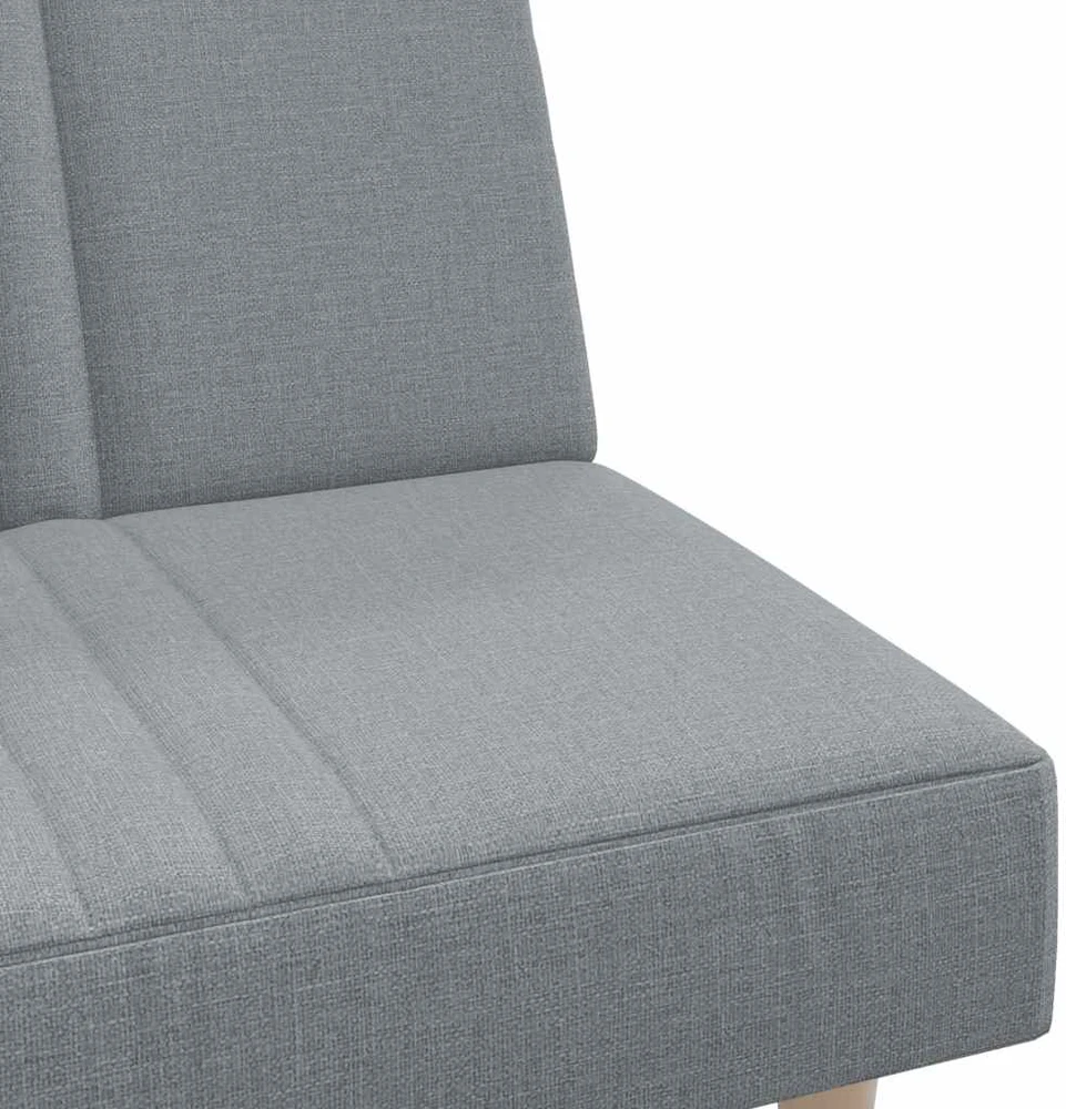 Sofa-lova, šviesiai pilkos spalvos, audinys