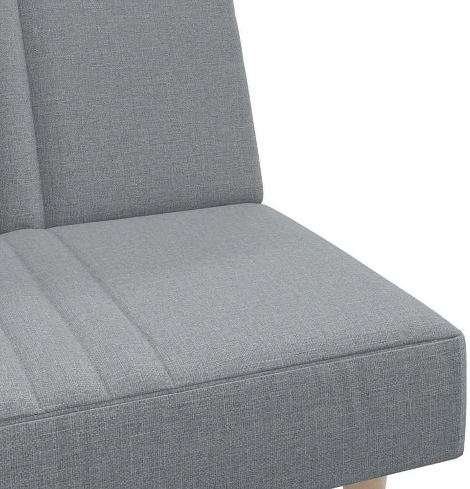 Sofa-lova, šviesiai pilkos spalvos, audinys