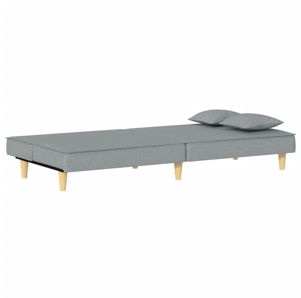 Sofa-lova, šviesiai pilkos spalvos, audinys