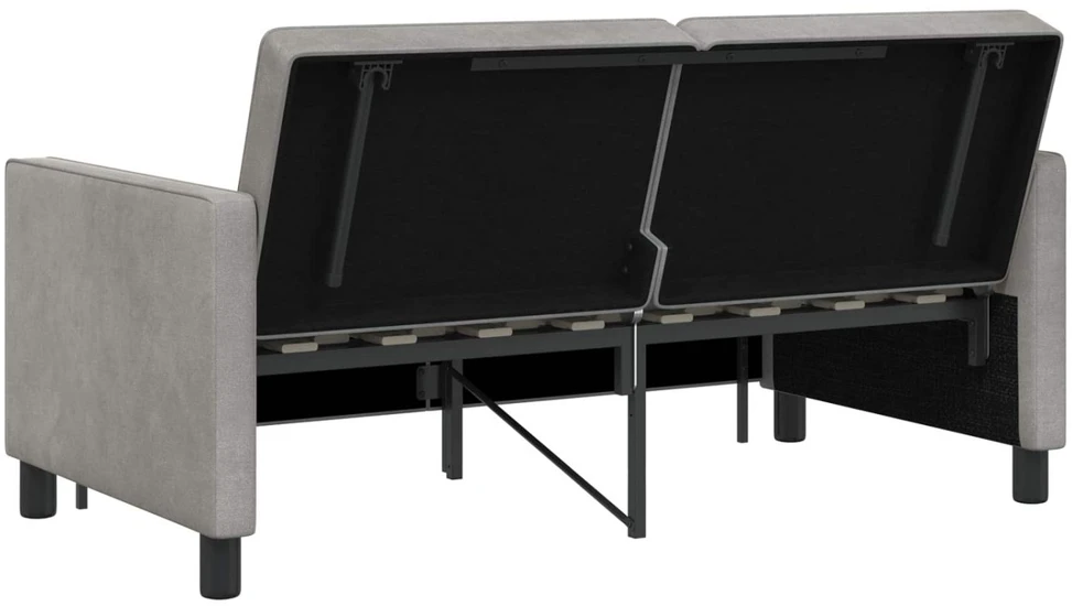 Sofa lova Šviesiai pilka 154 x 94,5 x 80,5 cm Audinys