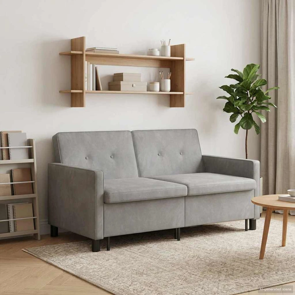 Sofa lova Šviesiai pilka 154 x 94,5 x 80,5 cm Audinys