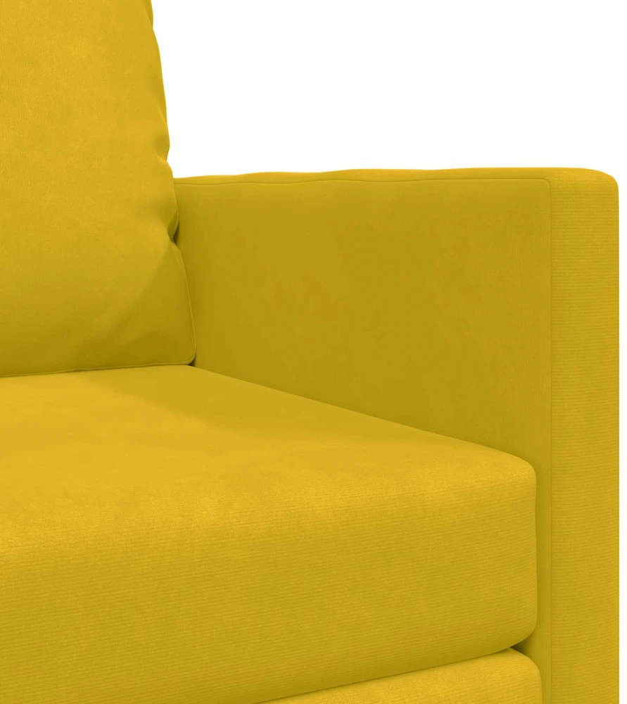 Sofa lova Tamsiai geltona 74 x 77 x 81 cm Aksomas