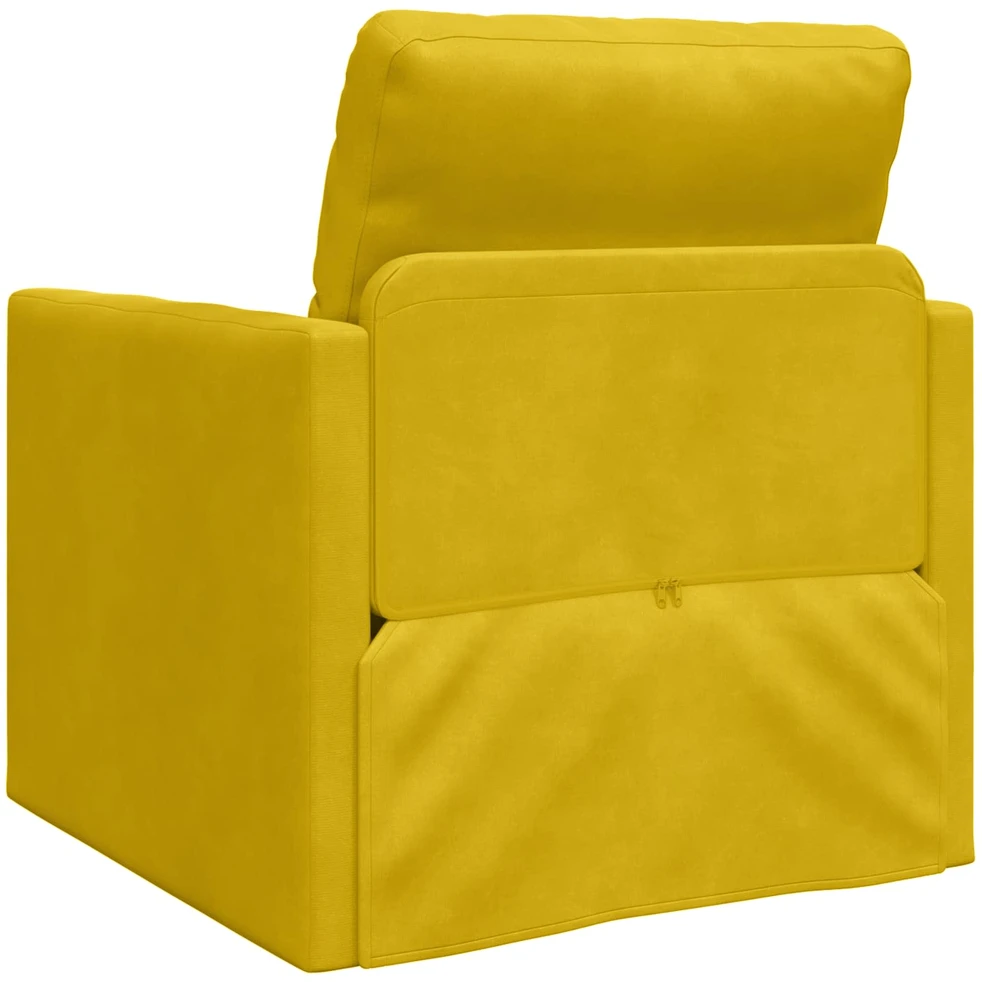 Sofa lova Tamsiai geltona 74 x 77 x 81 cm Aksomas