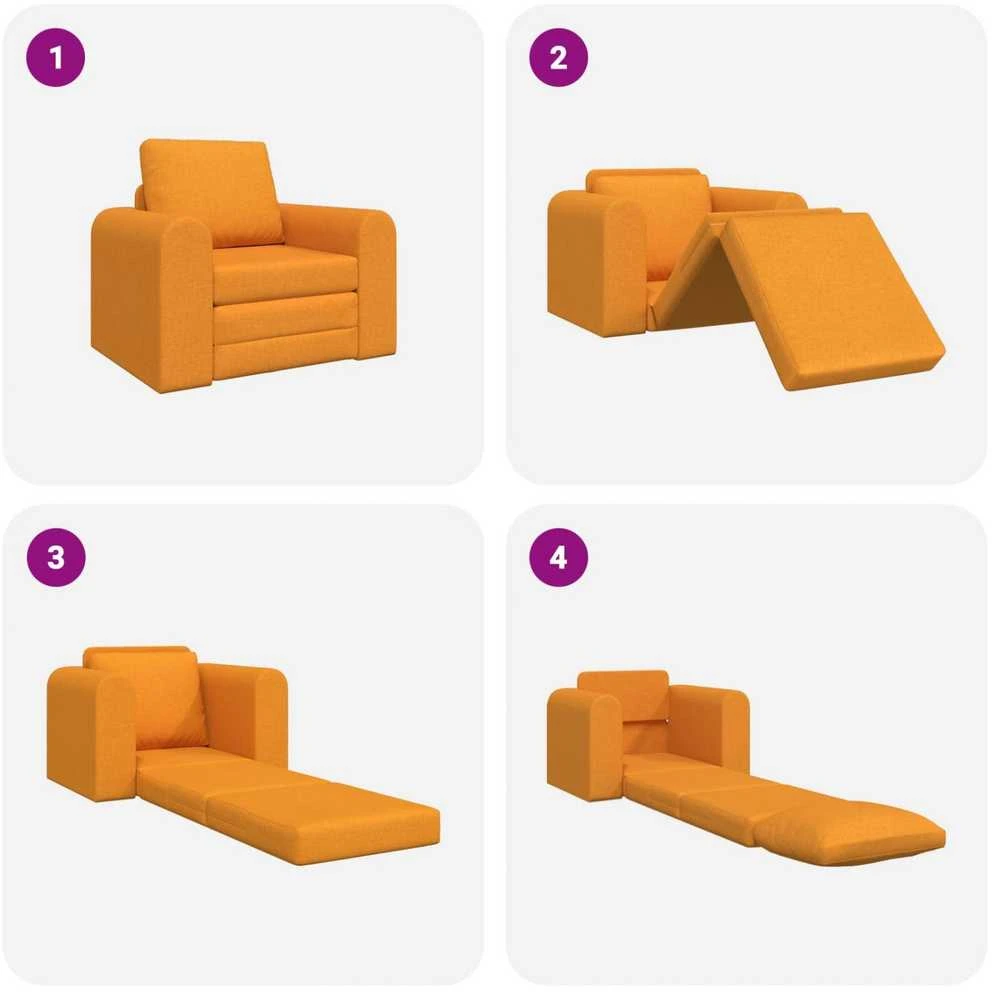Sofa lova Tamsiai geltona 98 x 71 x 83 cm audinys