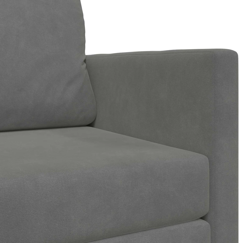 Sofa lova Tamsiai pilka 124 x 71 x 78 cm Aksomas