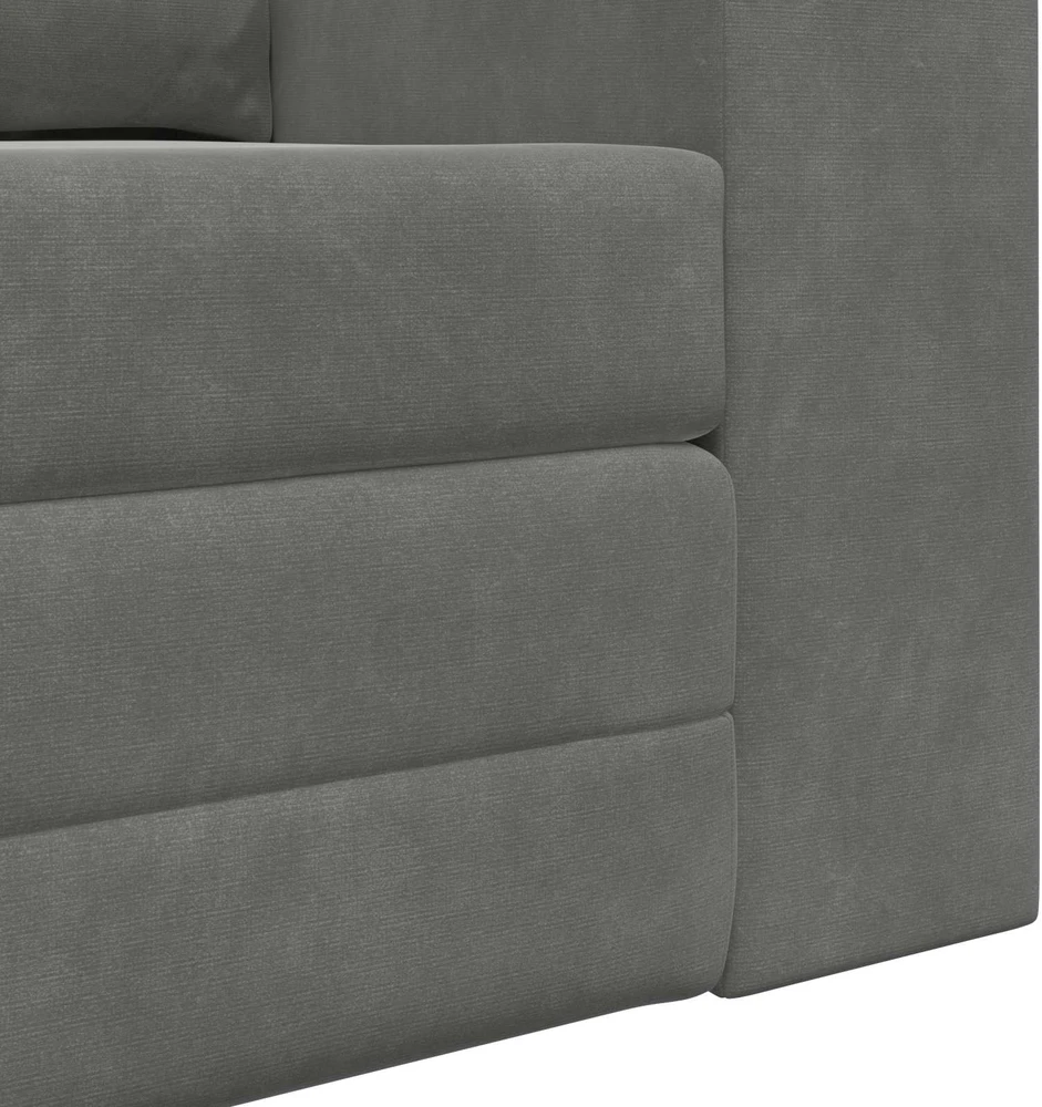 Sofa lova Tamsiai pilka 148 x 71 x 83 cm Aksomas