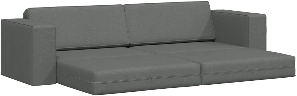 Sofa lova Tamsiai pilka 245 x 78 x 77 cm audinys