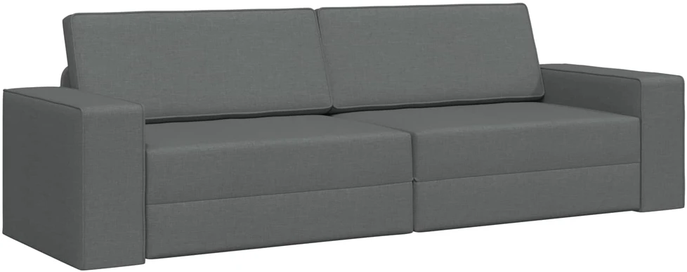 Sofa lova Tamsiai pilka 245 x 78 x 77 cm audinys