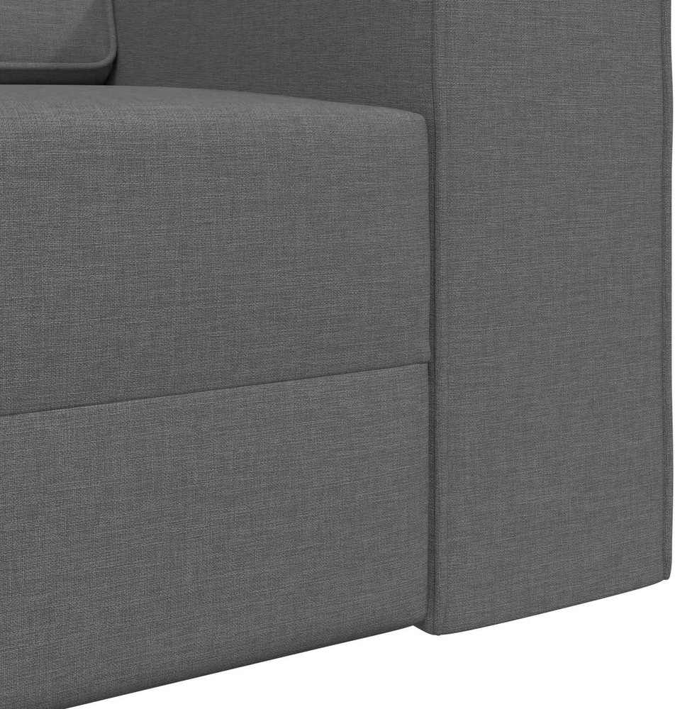 Sofa lova Tamsiai pilka 245 x 78 x 77 cm audinys