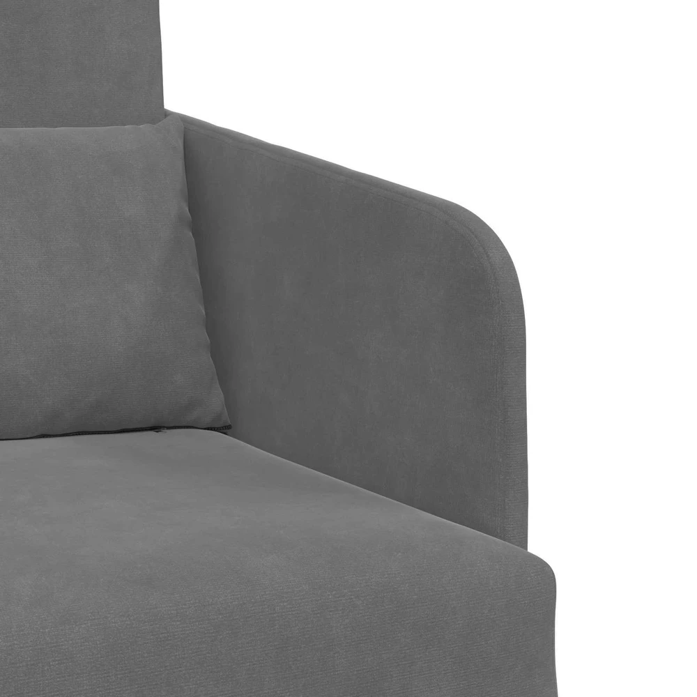 Sofa lova Tamsiai pilka 65 x 80 x 83 cm Aksomas