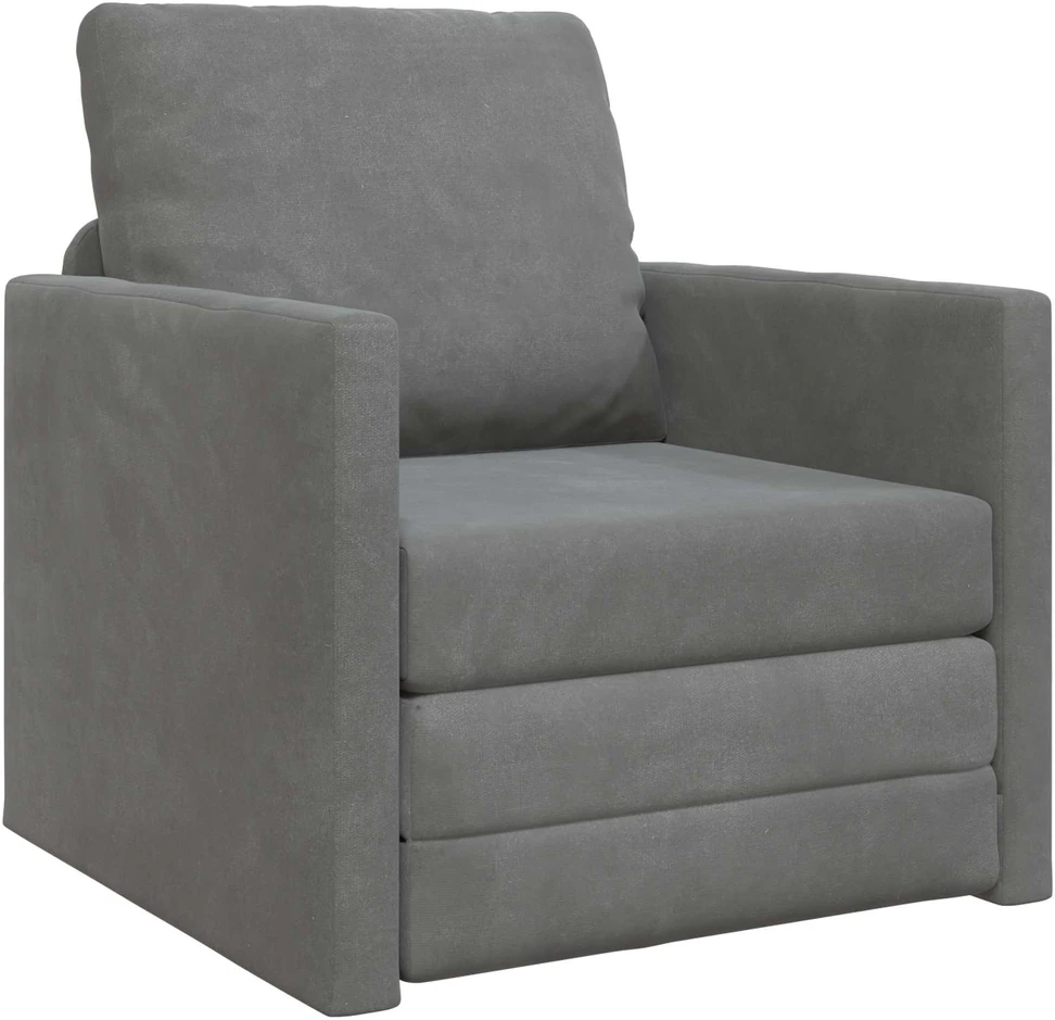 Sofa lova Tamsiai pilka 74 x 77 x 81 cm Aksomas