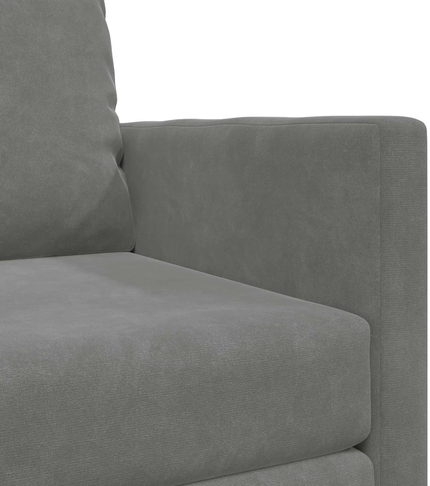 Sofa lova Tamsiai pilka 74 x 77 x 81 cm Aksomas
