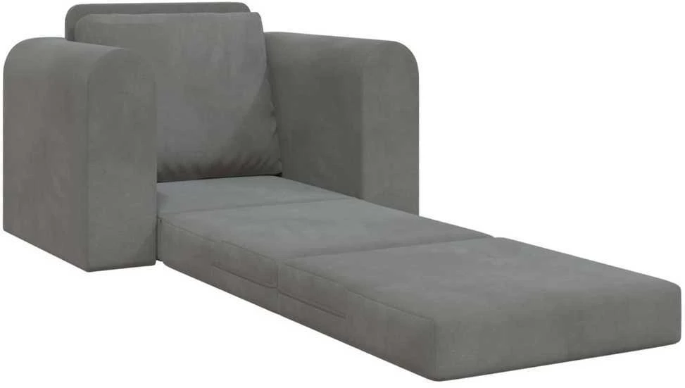 Sofa lova Tamsiai pilka 98 x 71 x 83 cm Aksomas