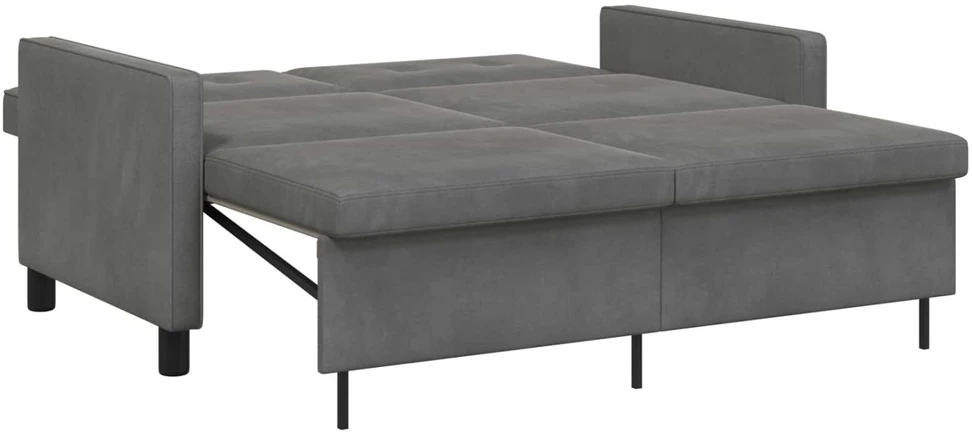 Sofa lova Tamsiai pilka Audinys