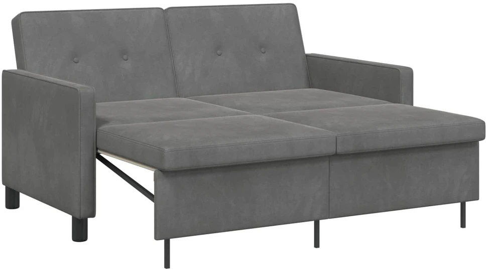 Sofa lova Tamsiai pilka Audinys