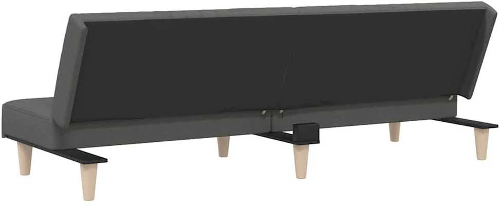 Sofa-lova, tamsiai pilkos spalvos, audinys