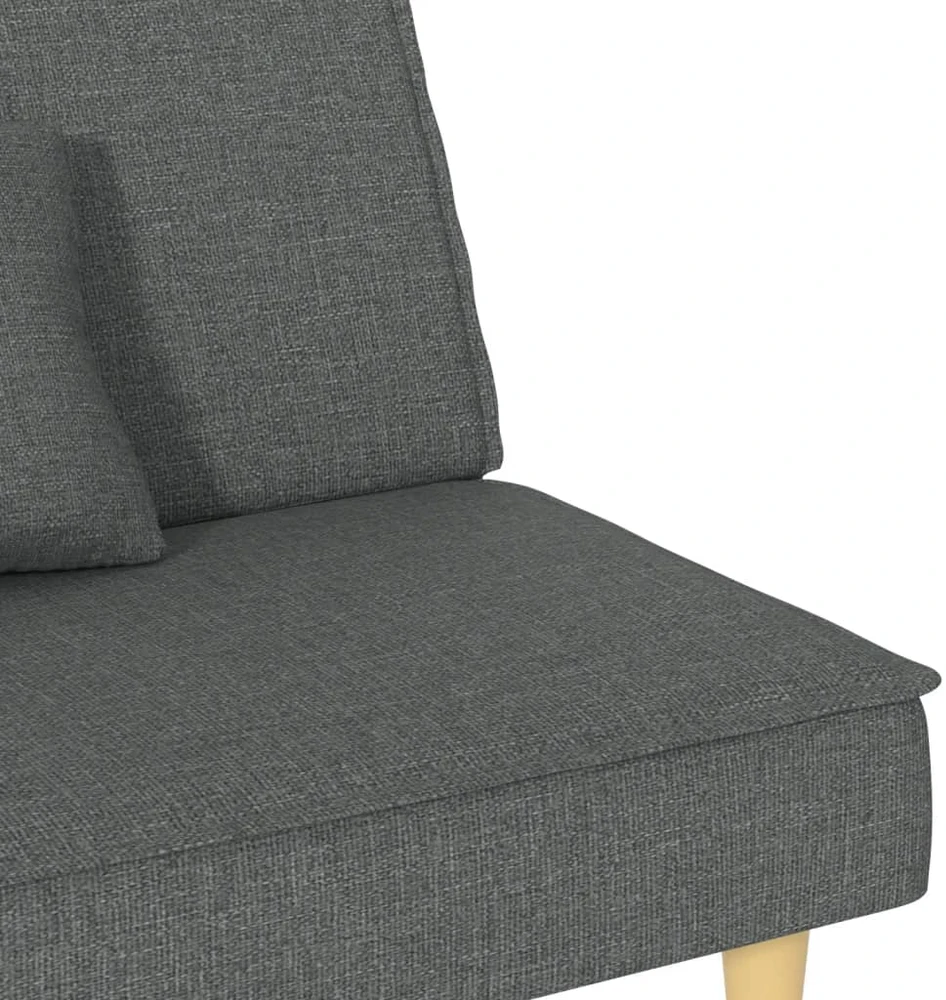 Sofa-lova, tamsiai pilkos spalvos, audinys