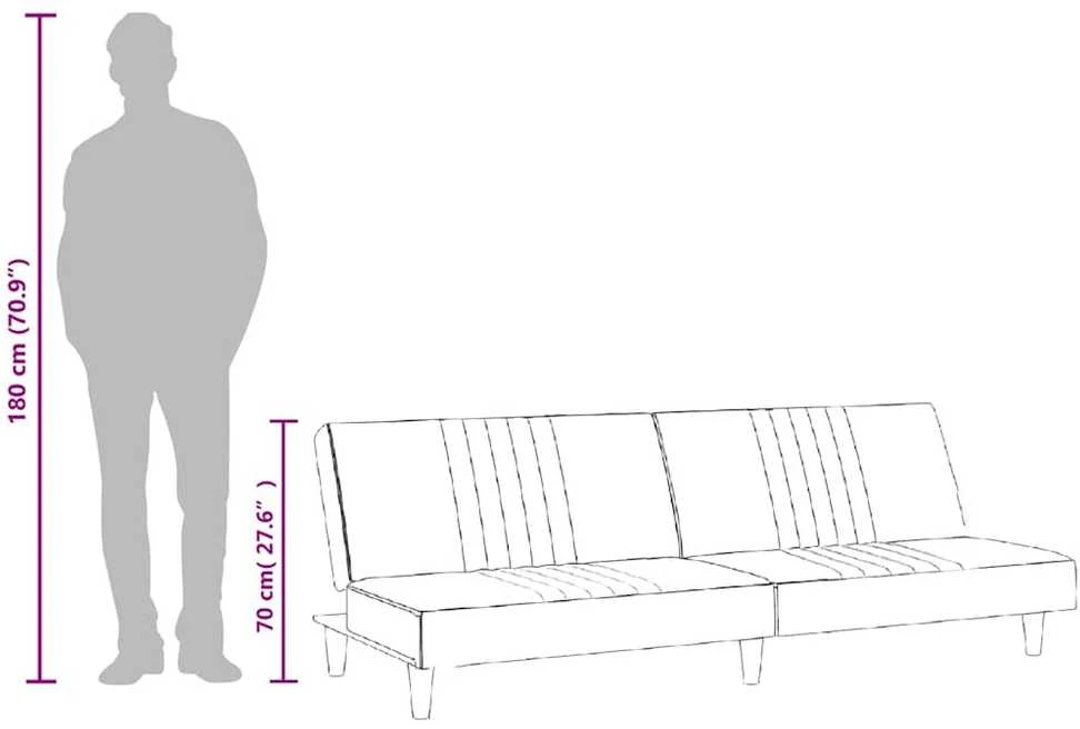 Sofa-lova, tamsiai pilkos spalvos, audinys
