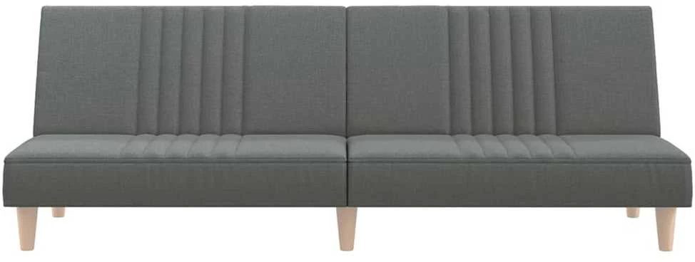 Sofa-lova, tamsiai pilkos spalvos, audinys