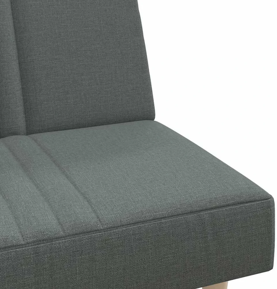 Sofa-lova, tamsiai pilkos spalvos, audinys