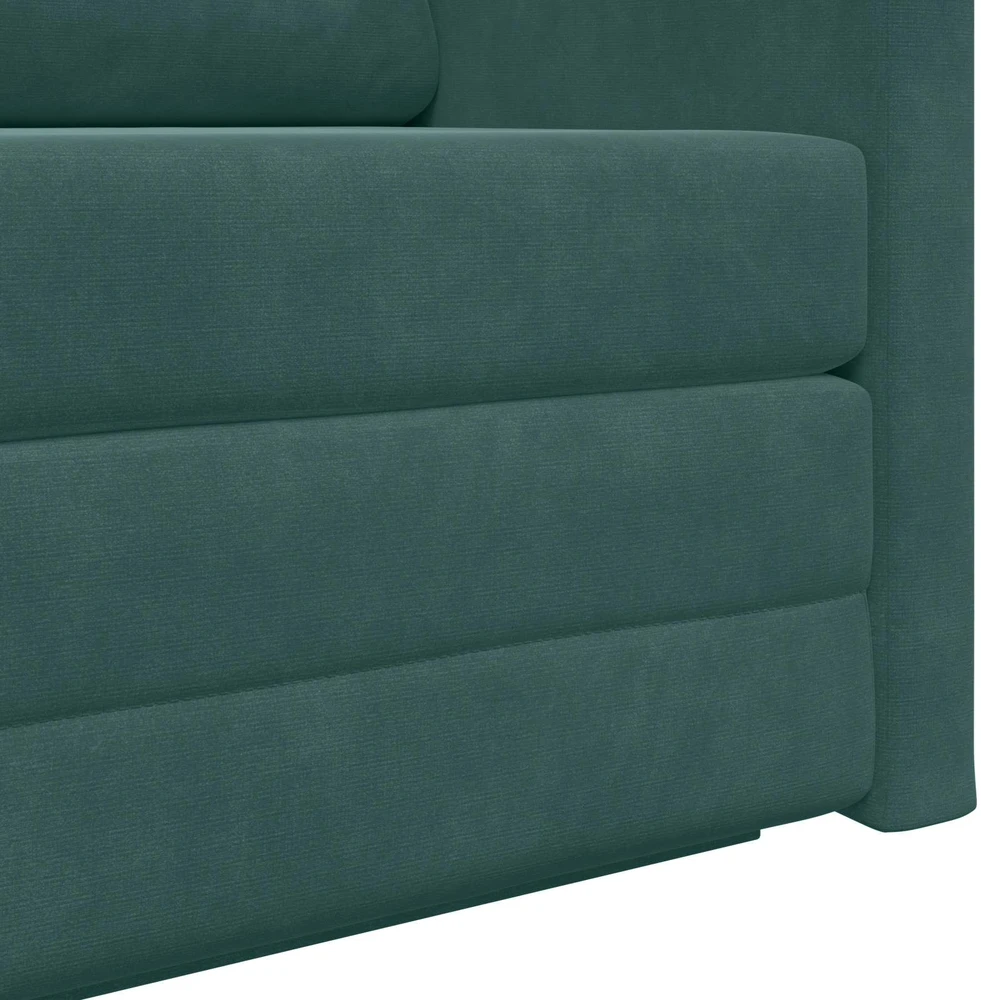 Sofa lova Tamsiai žalia 124 x 71 x 78 cm Aksomas