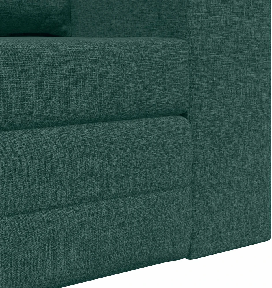 Sofa lova Tamsiai žalia 148 x 71 x 83 cm audinys