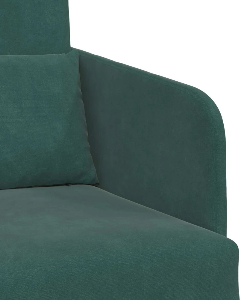 Sofa lova Tamsiai žalia 65 x 80 x 83 cm Aksomas