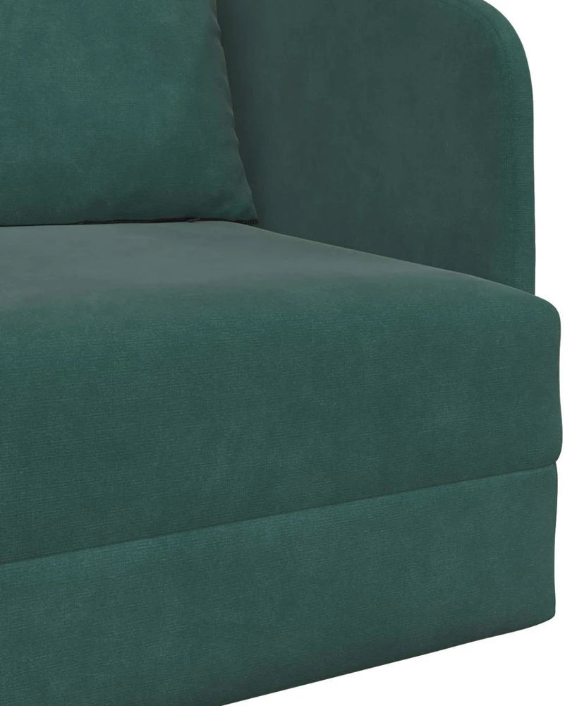 Sofa lova Tamsiai žalia 65 x 80 x 83 cm Aksomas