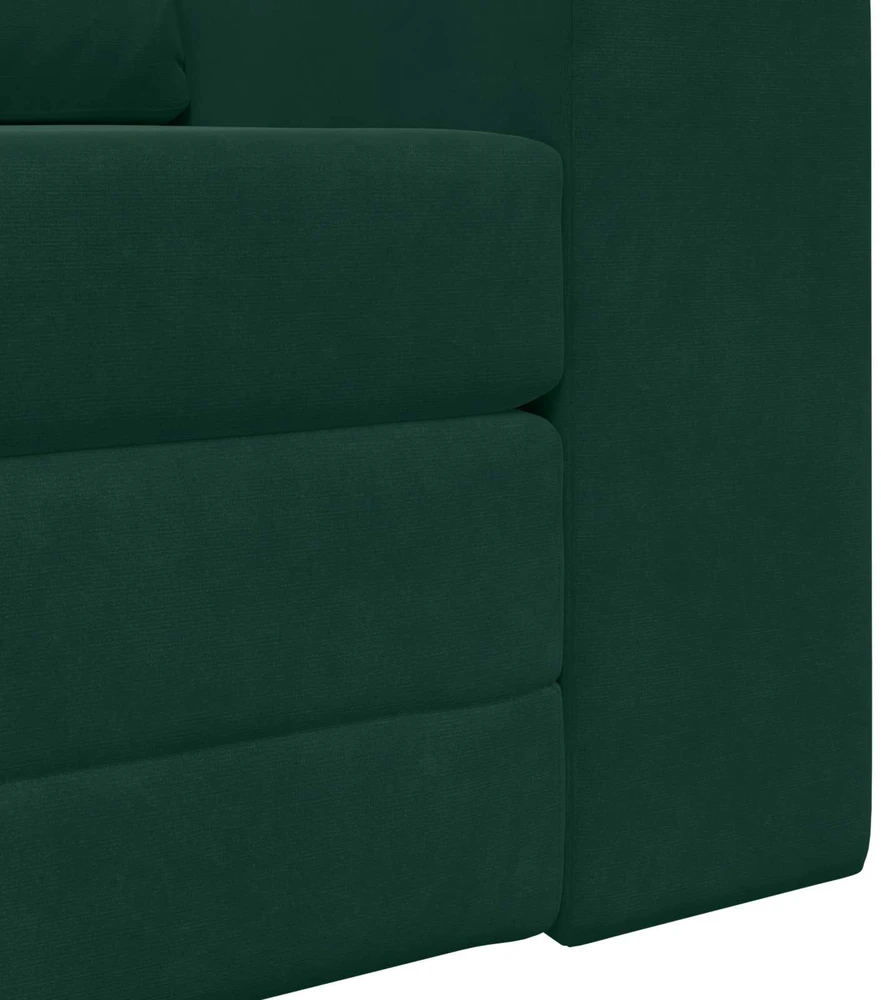 Sofa lova Tamsiai žalia 98 x 71 x 83 cm Aksomas