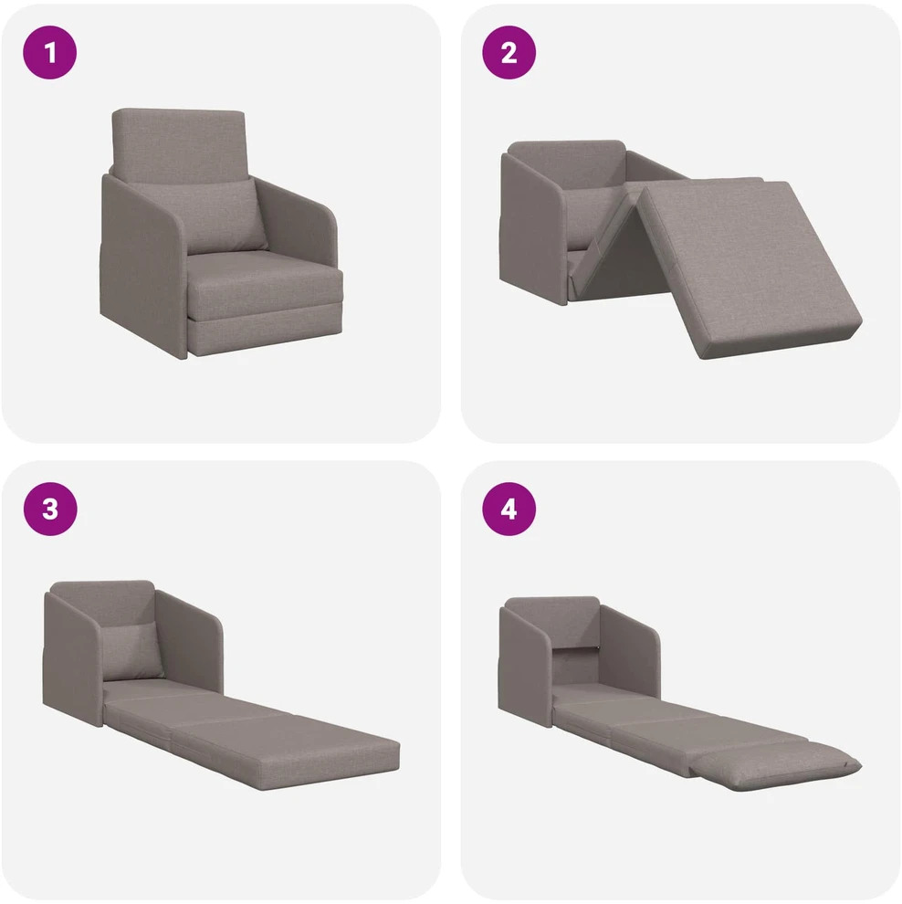Sofa lova Tortora 65 x 80 x 83 cm audinys
