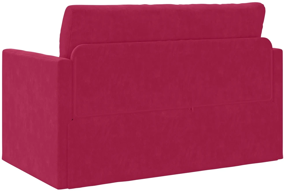Sofa lova Vyno raudona 124 x 71 x 78 cm Aksomas