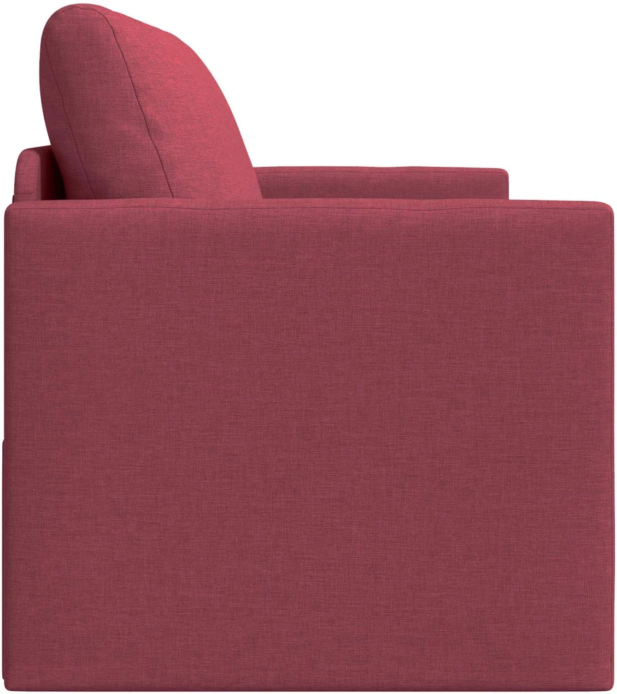 Sofa lova Vyno raudona 124 x 71 x 78 cm audinys