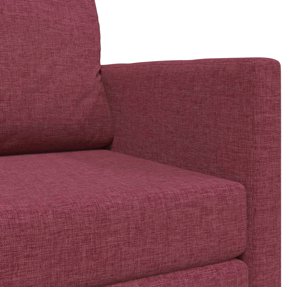 Sofa lova Vyno raudona 124 x 71 x 78 cm audinys