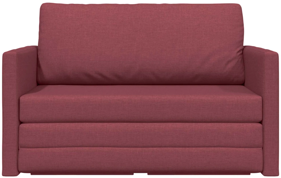 Sofa lova Vyno raudona 124 x 71 x 78 cm audinys