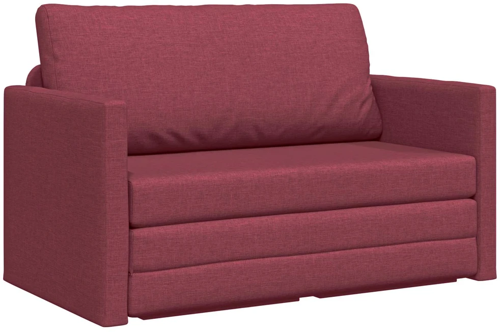 Sofa lova Vyno raudona 124 x 71 x 78 cm audinys